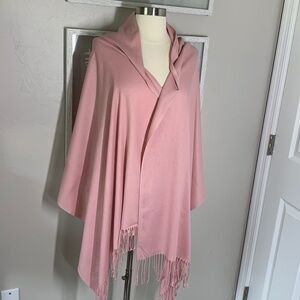 Pink cashmere shawl/scarf